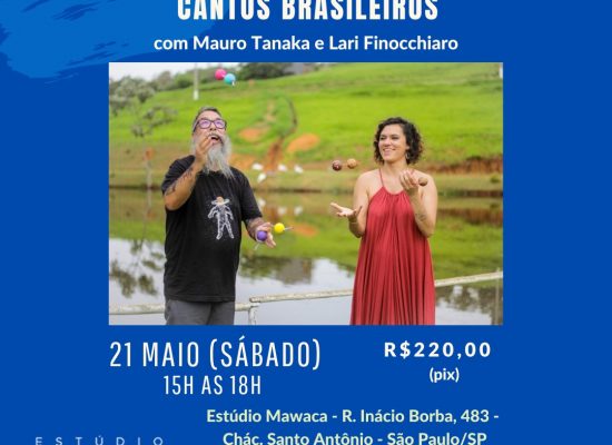 Oficina de Asalato, Voz e Cantos Brasileiros – Presencial